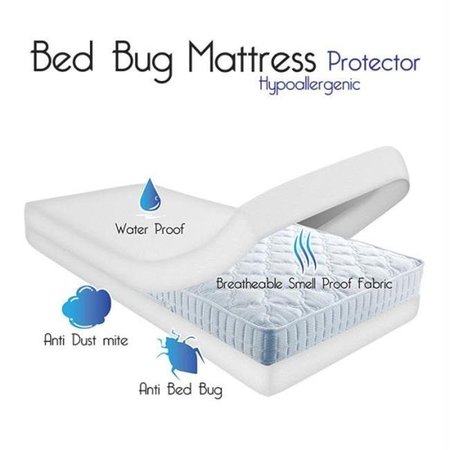 REMEDY Remedy Bed Bug Dust Mite Cotton Mattress Protector- Queen 64-00001-Q